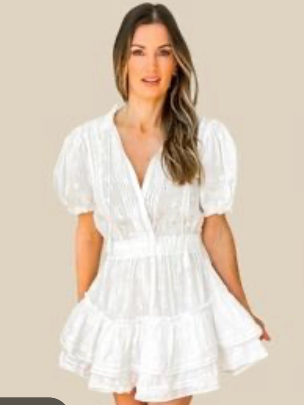 Mable EYELET TUBE MIDI FLARE DRESS Size M